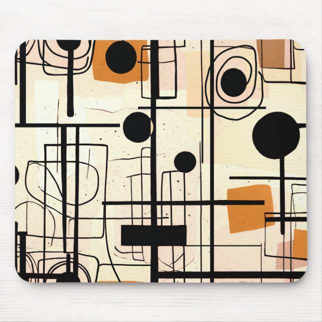 Mousepad Design abstrato moderno, Travesseiro decorativo de (Frente)