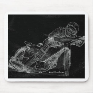 Mousepad design afiado. bikeonblack do estrada