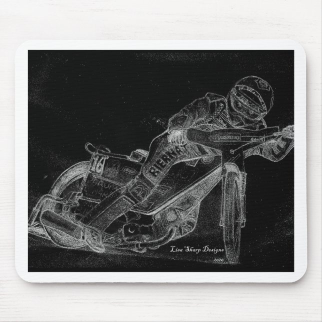 Mousepad design afiado. bikeonblack do estrada (Frente)