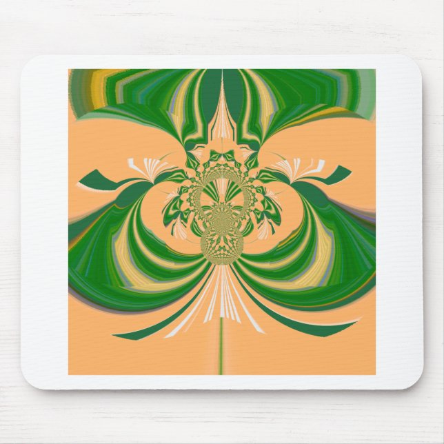 Mousepad Design Amarelo Verde. (Frente)
