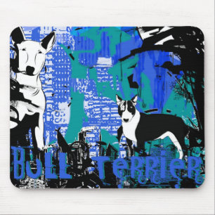 Mousepad Design artístico da raça do cão de bull terrier