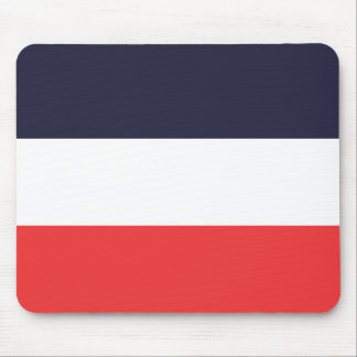Mousepad Design Azul branco e listras vermelhas listradas