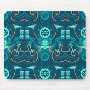 Mousepad Design azul náutico