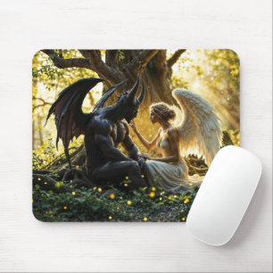 Mousepad Design brilhante sobrenatural Angel Demon