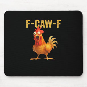 Mousepad Design Criativo Casual Galinha F Caw F Divertido