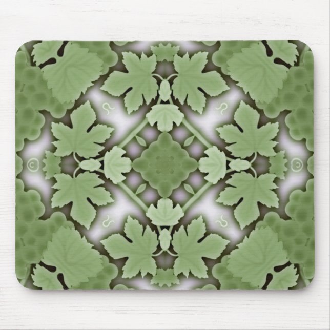 Mousepad Design da folha da uva do Victorian (Frente)
