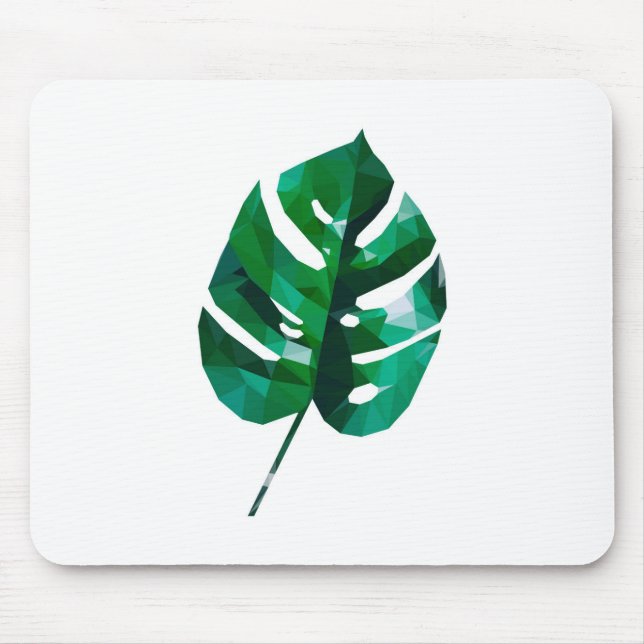 Mousepad Design da folha de Monstera (Frente)