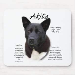 Mousepad Design da história de Akita (preto)