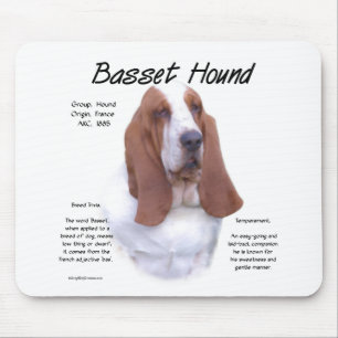 Mousepad Design da história de Basset Hound
