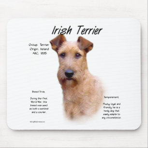 Mousepad Design da história de Terrier irlandês