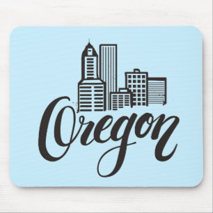 Mousepad Design da tipografia de Oregon