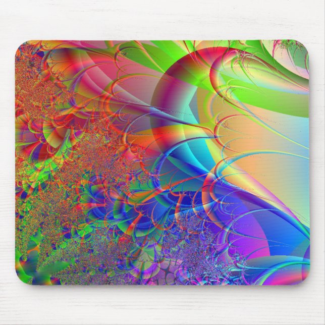 Mousepad Design de 3D fractal digital (Frente)