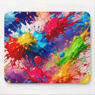 Mousepad Design de abertura de pintura úmida colorida