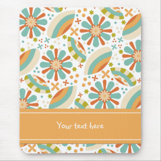 Mousepad Design de abstrato com flores