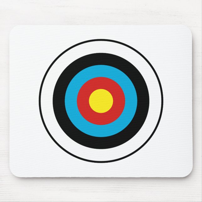 Mousepad Design de Alvo Bullseye (Frente)