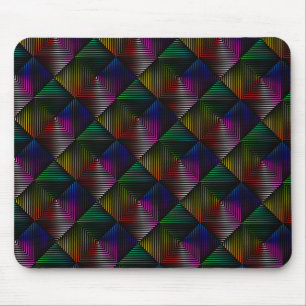 Mousepad Design de arco-íris geométrico