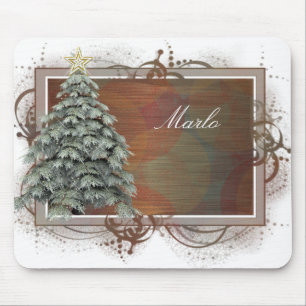 Mousepad Design de Árvore Natal 1