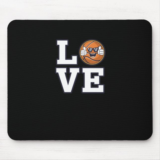 Mousepad Design De Basquete Com Emoji Legal E (Frente)
