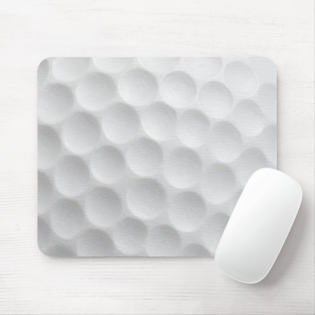 Mousepad Design de bolas de golfe brancas com covinhas (Com mouse)