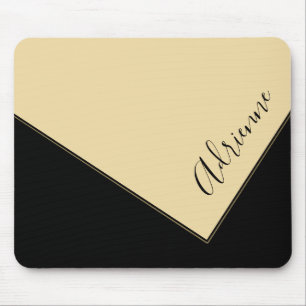 Mousepad Design de bolsa de embreagem elegante amarelo pers
