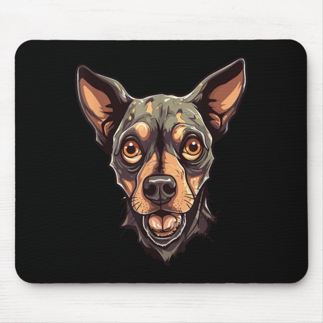 Mousepad Design de Cachorro Zumbi Funny Halloween 2 (Frente)