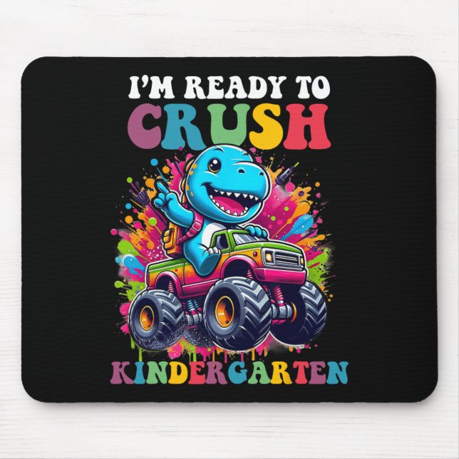 Mousepad Design de Caminhão de Dinossauro para Maternal Pro (Frente)