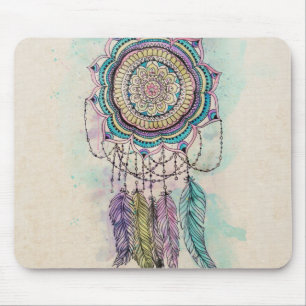 Mousepad design de captura de sondas de pintura à mão tri