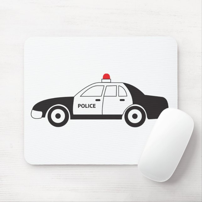 Mousepad Design de Carro da Polícia de Brinquedos (Com mouse)