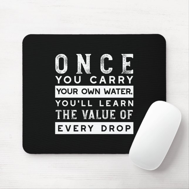 Mousepad Design de Citação de Sabedoria - Valor de Cada Lar (Com mouse)
