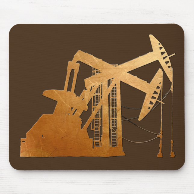 Mousepad Design de cobre afligido da unidade de bombeamento (Frente)