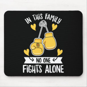Mousepad Design de Consciência do Cancer para a Infância pa
