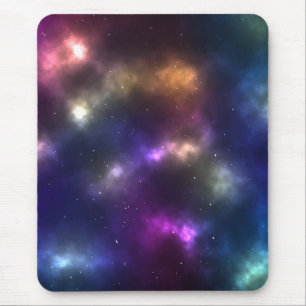 Mousepad Design de Constelações do Espaço Cósmico Abstrato
