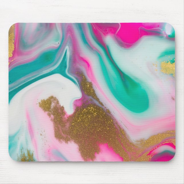 Mousepad Design de cor da água (Frente)