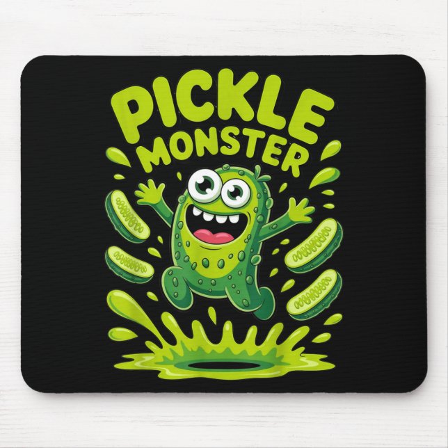 Mousepad design de desenho animado de monstro de picles eng (Frente)