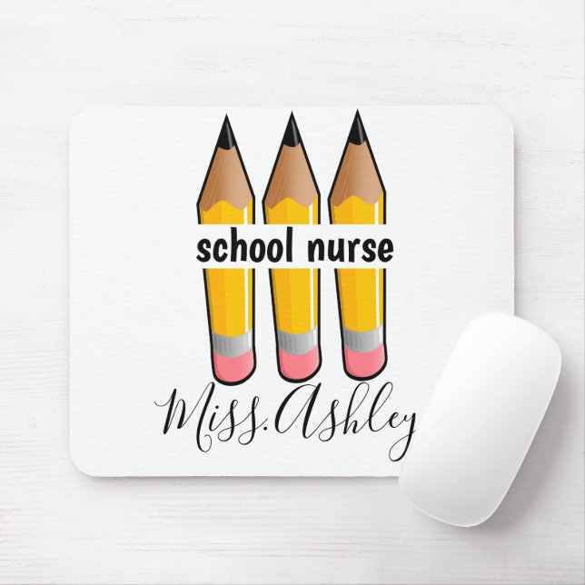 Mousepad Design de Enfermeira Personalizada (Com mouse)
