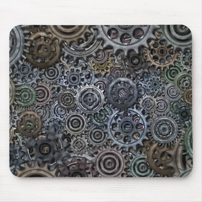 Mousepad Design de engrenagens metálicas (Frente)