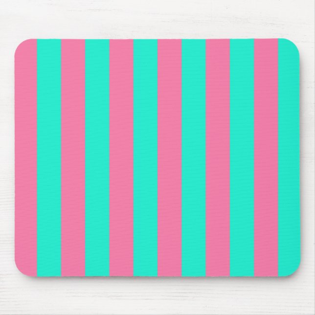Mousepad Design de faixa verde de cor rosa (Frente)