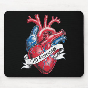 Mousepad Design de Fita de Coração Anatômica de Sensibiliza