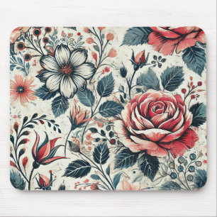 Mousepad design de florescência de abstrato rosa de. Padrão