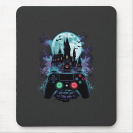 Mousepad Design de Gamer de Terror do Castelo Assombrado