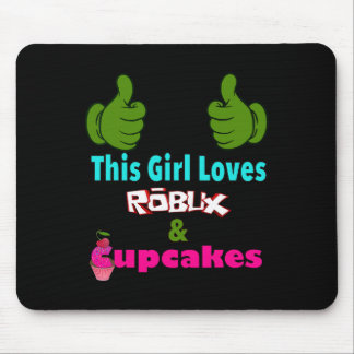 Mousepad Design de Gamer Girl Dizendo Esta Garota Ama Robux