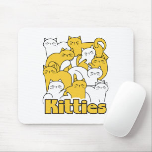 Mousepad Design de Gatinho Chubby - Adorável Arte Gato