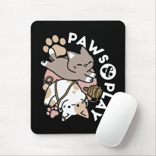Mousepad Design de Gatos Fofos e Divertidos – Arte Divertid