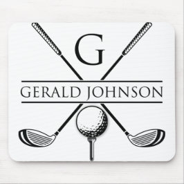 Mousepad Design de Golf - Modelo de Monograma