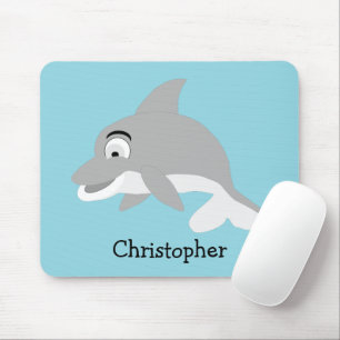 Mousepad Design de Golfinho Cinza