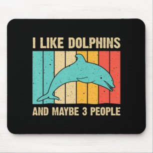 Mousepad Design de Golfinho Divertido Para Mulheres Dolphin