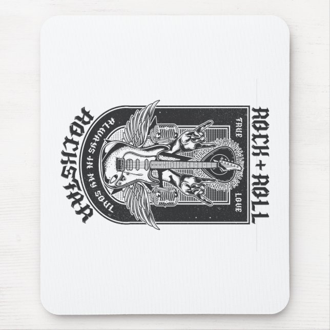 Mousepad Design de Guitar Rock (Frente)