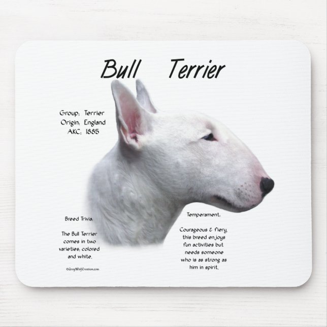 Mousepad Design de História da Bull Terrier (Frente)