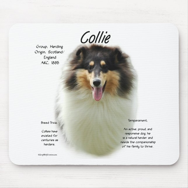 Mousepad Design de História de Collie (Frente)
