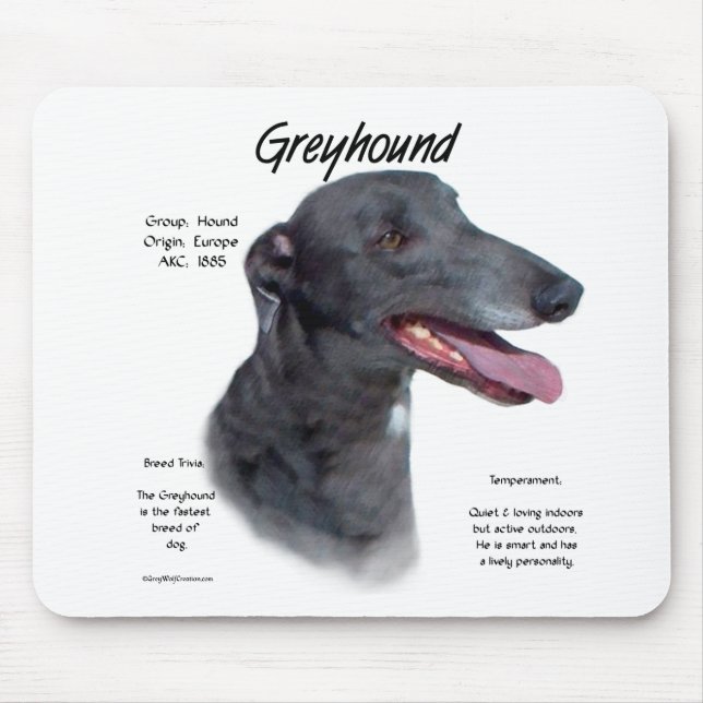 Mousepad Design de História de Greyhound (Frente)